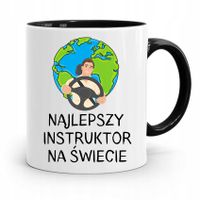Dla Instruktora Prawa Jazdy Kubek Czarny Prezent Z Nadrukiem Ze Zdjęciem
