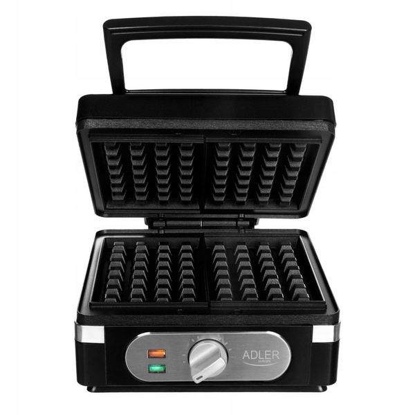 GOFROWNICA 2000W 2 DUŻE GOFRY XXL ADLER CZARNA zdjęcie 10