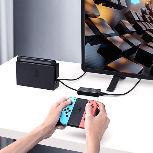 HUB Adapter sieciowy USB-A - RJ45 10/100 Mbps / 3x USB 3.0 czarny na Arena.pl