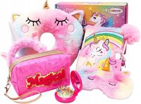 Zestaw Poduszka i Pamiętnik z Motywem Jednorożca 6 Elementów