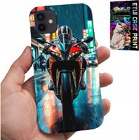 ETUI DO IPHONE 11 - MOTOR, MOTOCYKLE JEDNOŚLAD WZORY + SZKŁO