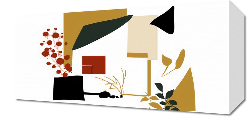 Obraz 40x20cm Wyłamany Ogród zdjęcie 1