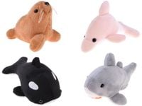 DLA DZIECI PLUSZOWE ZWIERZĄTKA OCEANU Z PISZCZAŁKĄ -1SZT