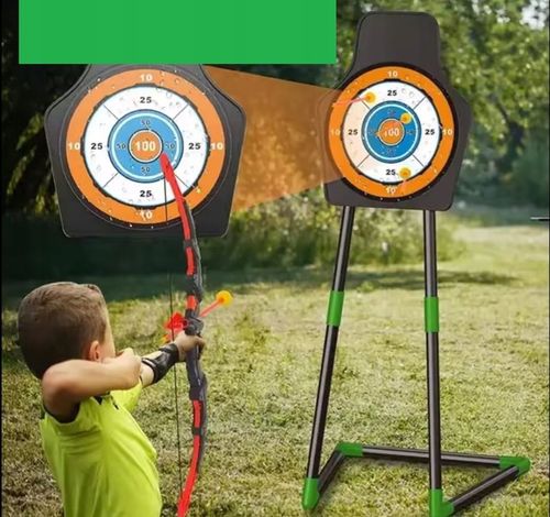 DUŻY ŁUK LED ŚWIECĄCY STRZAŁY TARCZA KOŁCZAN BEZPIECZNY ZESTAW STRZELECKI na Arena.pl