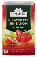 Ahmad Tea Herbata czarna truskawkowa Strawberry Sensation 20 torebek