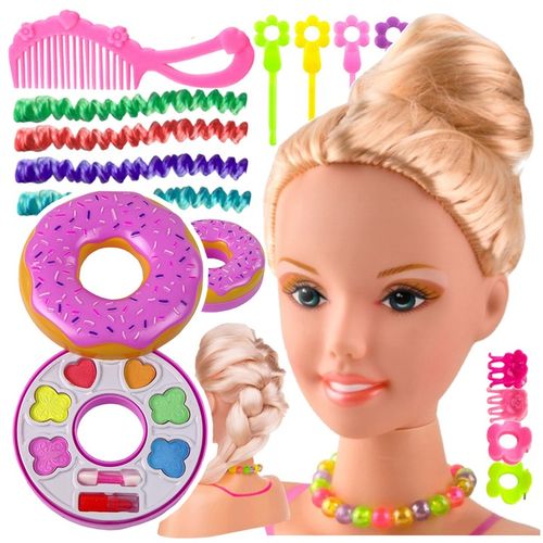 LALKA GŁÓWKA głowa lalki do czesania układania fryzur i malowania makijażu na Arena.pl