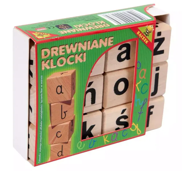 Klocki drewniane literki zdjęcie 1