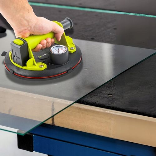 PRZYSSAWKA DO PŁYTEK PRÓŻNIOWA Z POMPKĄ MANOMETR UCHWYT do SZYB GLAZURY 120 na Arena.pl