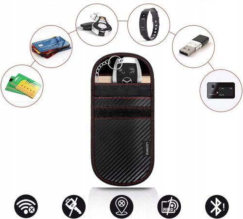 2xETUI ANTYKRADZIEŻOWE KLUCZYK KEYLESS KLATKA FARADAYA BLOKADA RFID na Arena.pl