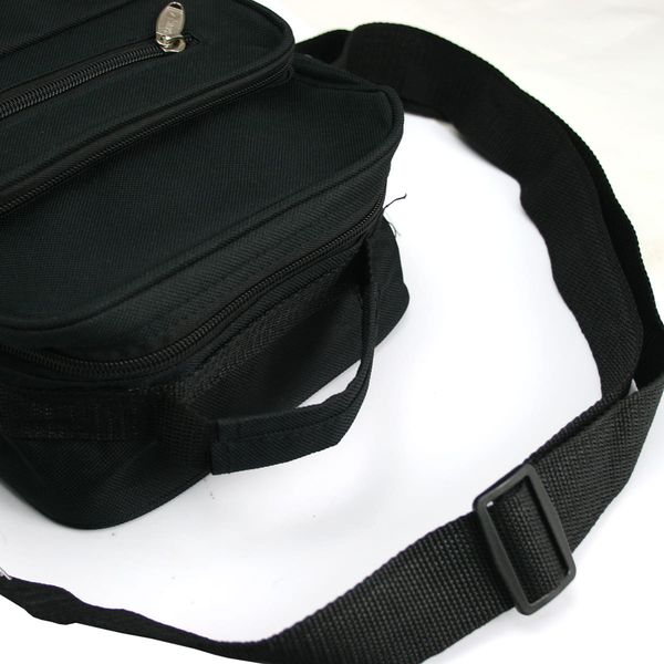 torba męska z nylonu sanchez - czarna zdjęcie 4