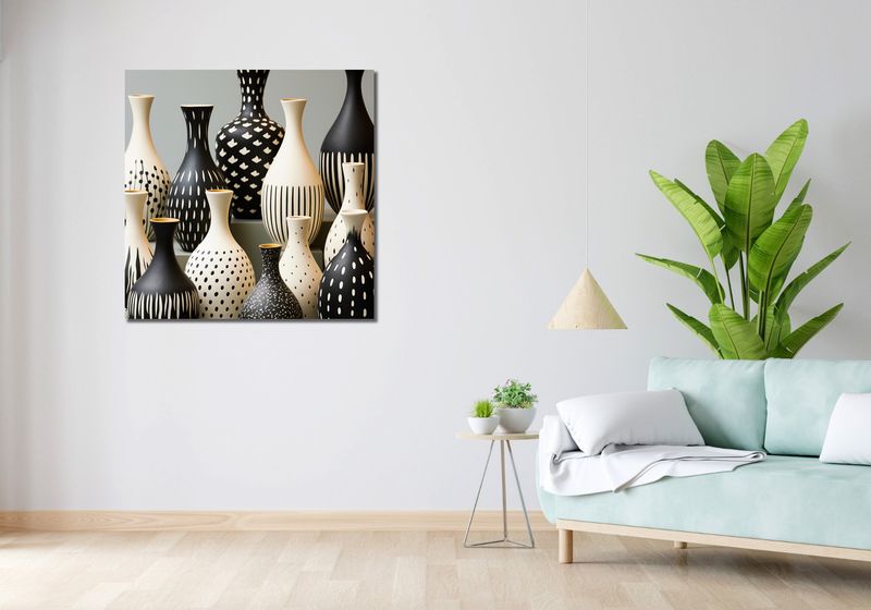 Obraz 90x90cm Kontrast i Harmonia zdjęcie 2