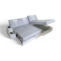 Luksusowy narożnik Princess  funkcja spania pojemnik LED USB wyprzedaż