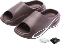 Sandały Klapki Unisex materiał EVA brązowe rozmiar 36-37