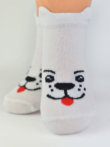 SKARPETY Z BUŹKAMI SB019 6-12 m wzór - dziewczynka na Arena.pl