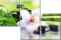 60 90CM OBRAZ 3 ELEM KAMIENIE SPA STORCZYK ŚCIENNY DRUK PŁÓTNO