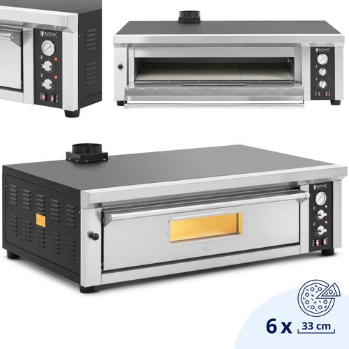 Piec do pizzy elektryczny z szamotem na 6 pizz śr. 33 cm 400 V 6600 W na Arena.pl