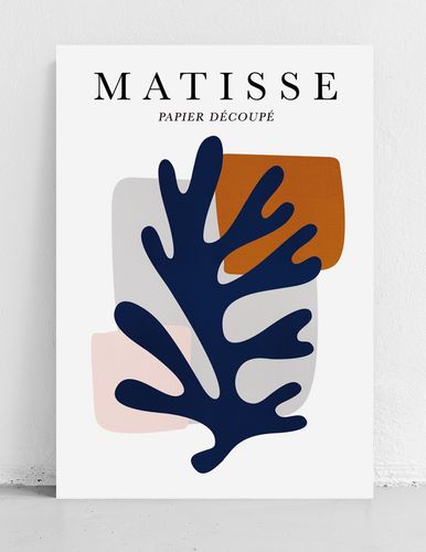 Plakat matisse kompozycja granatowy liść 21x29,7 cm A4 na Arena.pl