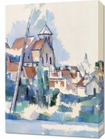 Obraz 50x70cm Church at Montigny, Paul Cezanne Vintage do Salonu