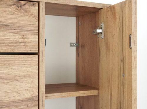 Szafka na buty z szufladą MALTA 3 SM kolor: DĄB WOTAN na Arena.pl