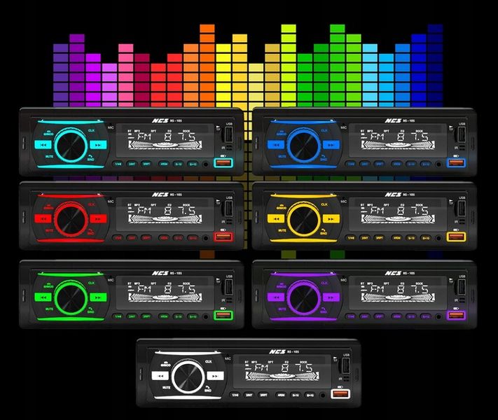 RADIO SAMOCHODOWE 1DIN USB SD MIKROFON BLUETOOTH zdjęcie 9