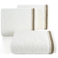 Ręcznik Niko 50x90 cm kremowy bawełna z bordiurą elegancki wybór