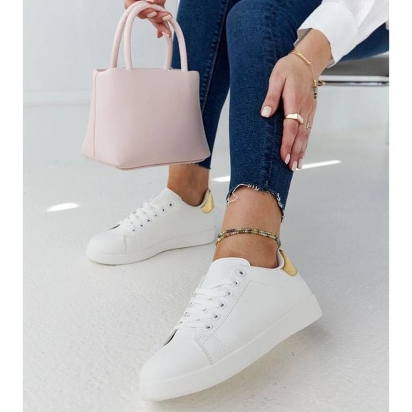 Białe trampki na platformie r.40 zdjęcie 3