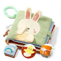 BABYONO Miękka kolorowa książeczka sensoryczna dla niemowląt NATURE