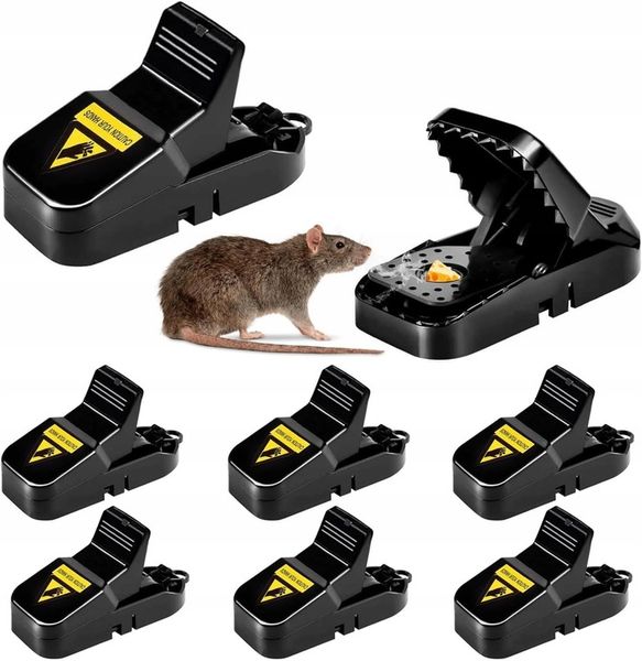 PUŁAPKA NA MYSZY MOCNY ZATRZASK GILOTYNA ZESTAW 6 SZTUK !!!! ŁAPKA NA MYSZY zdjęcie 12