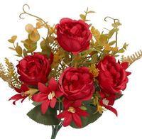 SZTUCZNE KWIATY JAK ŻYWE ROŚLINY RÓŻA RÓŻE BUKIET