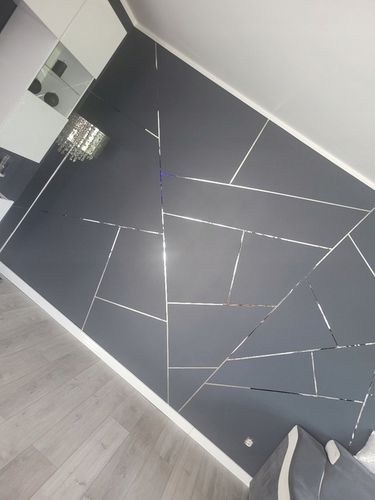 Listwa ozdobna dekoracyjna srebrna na ścianę do mebli samoprzylepna ścienna na Arena.pl