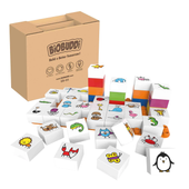 Edukacyjne Klocki BiOBUDDi Poznaj Zwierzęta ekologiczne klocki