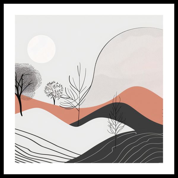 Plakat 60x60cm Półcień Widoku zdjęcie 3