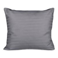 Poszewka satyna bawełniana adamaszek 50x60 antracytowa