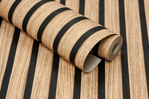 Tapeta ścienna Lamele imitacja lameli nowoczesna efekt drewno efekt 3D na Arena.pl