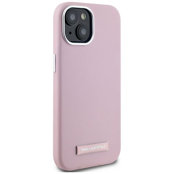 Etui Karl Lagerfeld do iPhone 15, Różowy, MagSafe zdjęcie 4