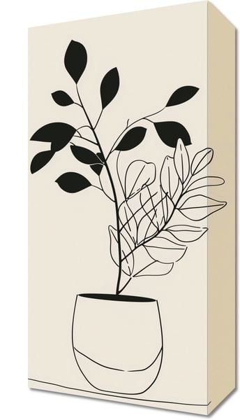 Obraz 20x40cm Prostota Doniczki zdjęcie 1