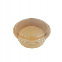 Pokrywka do miski kraft 1300ml PET 50szt