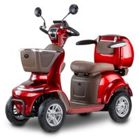 Skuter elektryczny dla seniora BILI BIKE SHINO G6-4 +alarm+kuferek czerwony