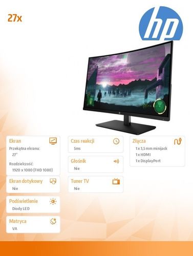 Monitor 27x Curved 1AT01AA na Arena.pl