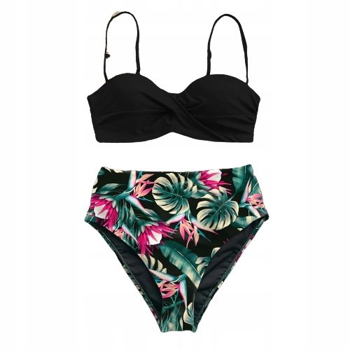 DWUCZĘŚCIOWY strój kąpielowy wysoki stan L (S112) na Arena.pl