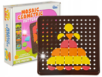 KREATYWNA UKŁADANKA PUZZLE GEOMETRYCZNE LOGICZNA MOZAIKA KSZTAŁTY 170EL.