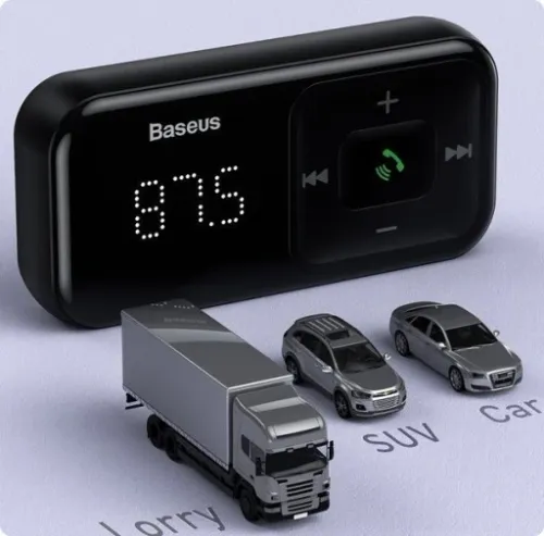 BASEUS TRANSMITER FM BLUETOOTH ŁADOWARKA SAMOCHODOWA 2x USB AUX SD 2.1A na Arena.pl