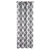 ZASŁONA NA PRZELOTKACH WACHLARZE 140X250 CM CZARNA