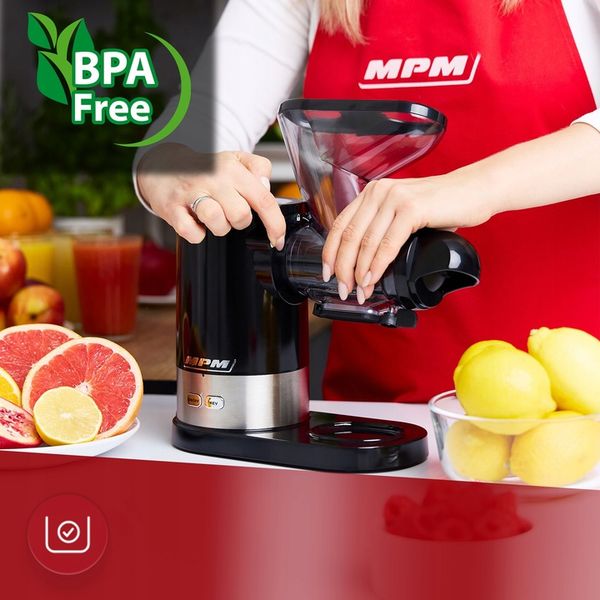 Wyciskarka wolnoobrotowa do cytrusów owoców soków Slow Juicer MPM zdjęcie 12