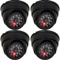 4x ATRAPA KAMERY PRZEMYSŁOWEJ KAMERA KOPUŁKA MIGAJĄCA DIODA LED