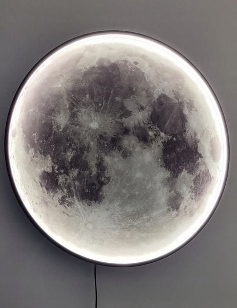 Plafon Lampa Led Księżyc 40 cm - Moon 3D - pilot zdjęcie 5