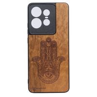 Drewniane Etui Bewood do Motorola Edge 50 Pro HAMSA IMBUIA