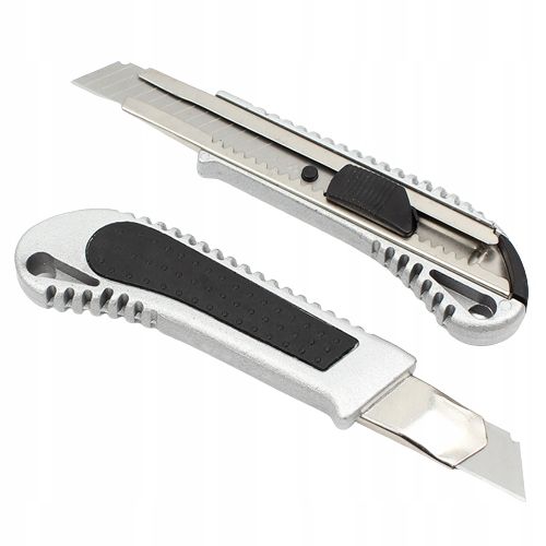 6x NÓŻ METALOWY NOŻYK TAPECIAK WYSUWANY Z OSTRZAMI OSTRZEM ŁAMANYM DO na Arena.pl