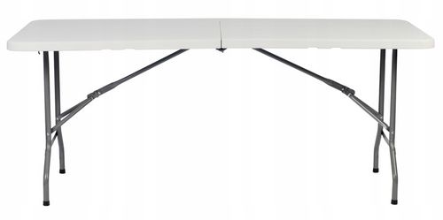 STÓŁ CATERINGOWY SKŁADANY WALIZKA BANKIETOWY OGRODOWY 180 CM WYTRZYMAŁY na Arena.pl