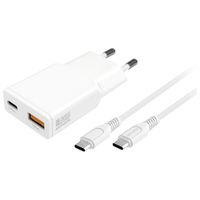 ładowarka sieciowa 4smarts pdplug slim   duos 20w gan usb-c+usb-a +
